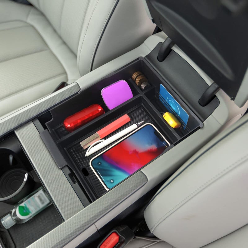 SHAOHAO For 2024 2025 Hyundai Palisade Center Console Organizer Tray for 2023 2024 2025 Hyundai Palisade Accessories SE SEL XRT Limited Calligraphy Armrest Storage Box Insert Tray Palisade 2024 2025 - Image 2